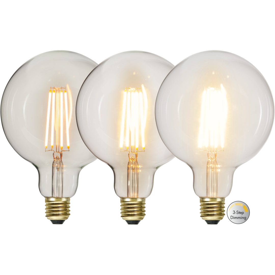 LED-lampa E27 G125 Soft Glow 3-step Star Trading