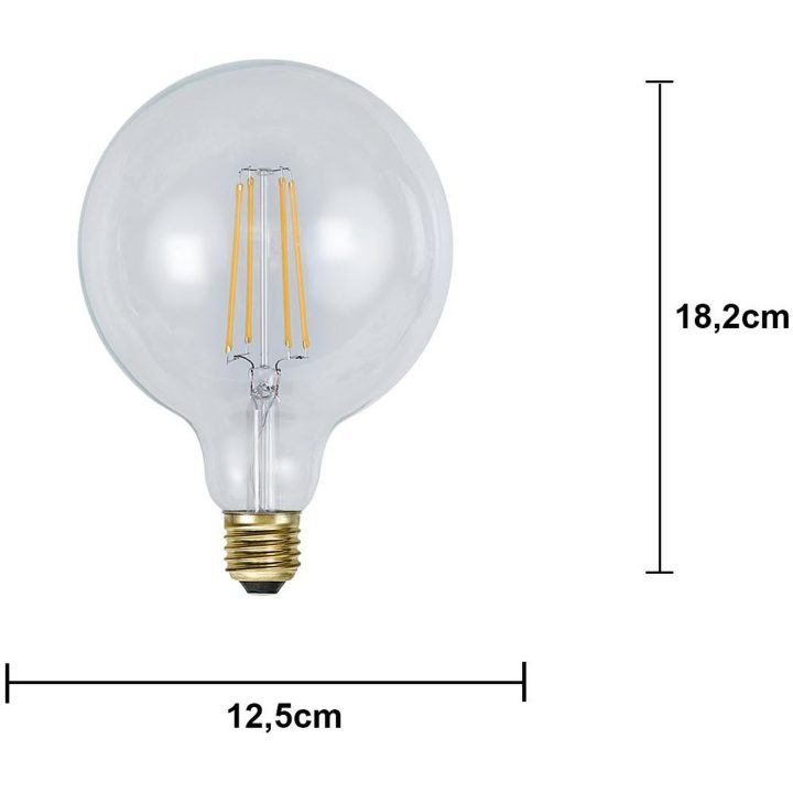 LED-lampa E27 G125 Soft Glow Star Trading – bild 4