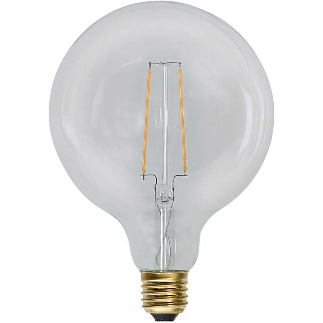 LED-lampa E27 G125 Soft Glow Transparent Star Trading – bild 6