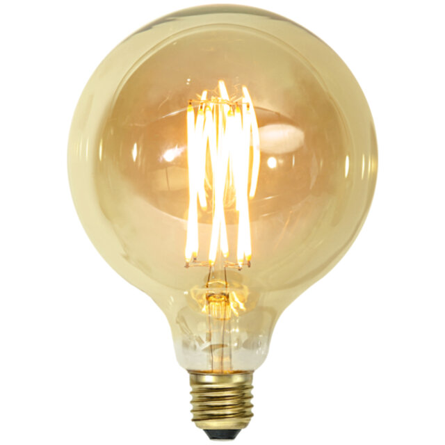 Star Trading LED-lampa E27 G125 Vintage Gold Amber