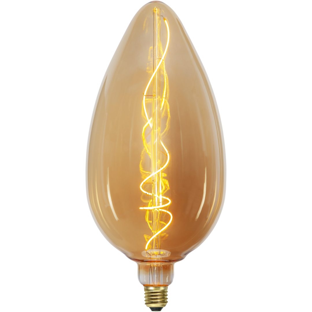 LED-lampa E27 G200 Industrial Vintage Amber Star Trading – bild 4
