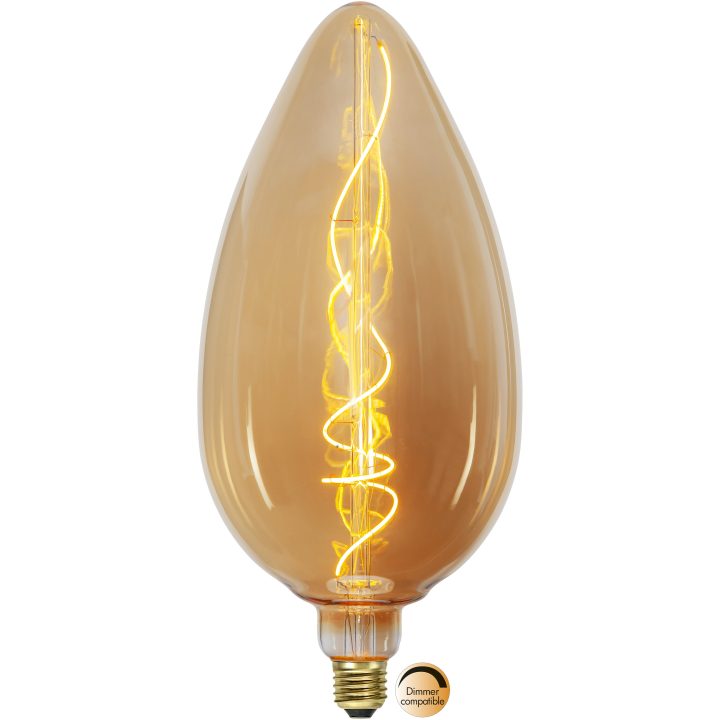LED-lampa E27 G200 Industrial Vintage Amber Star Trading – bild 5