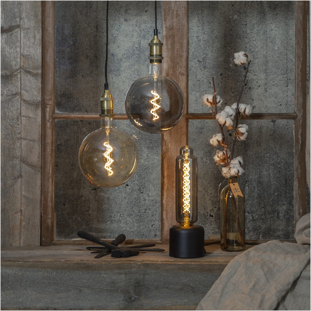 LED-lampa E27 G200 Industrial Vintage Star Trading – bild 7