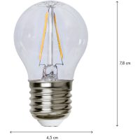 LED-lampa E27 G45 Clear Star Trading