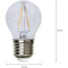 LED-lampa E27 G45 Clear Transparent Star Trading – miniatyr 4
