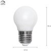 LED-lampa E27 G45 Opaque Filament RA90 3-step memory Star Trading – miniatyr 7