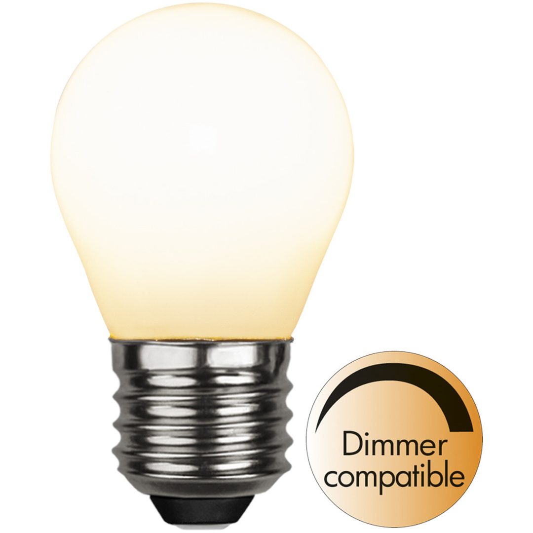 LED-lampa E27 G45 Opaque filament RA90 Opal Star Trading