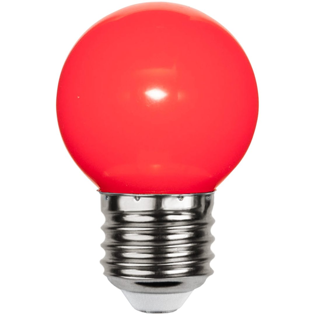 LED-lampa E27 G45 Outdoor Lighting Röd Star Trading