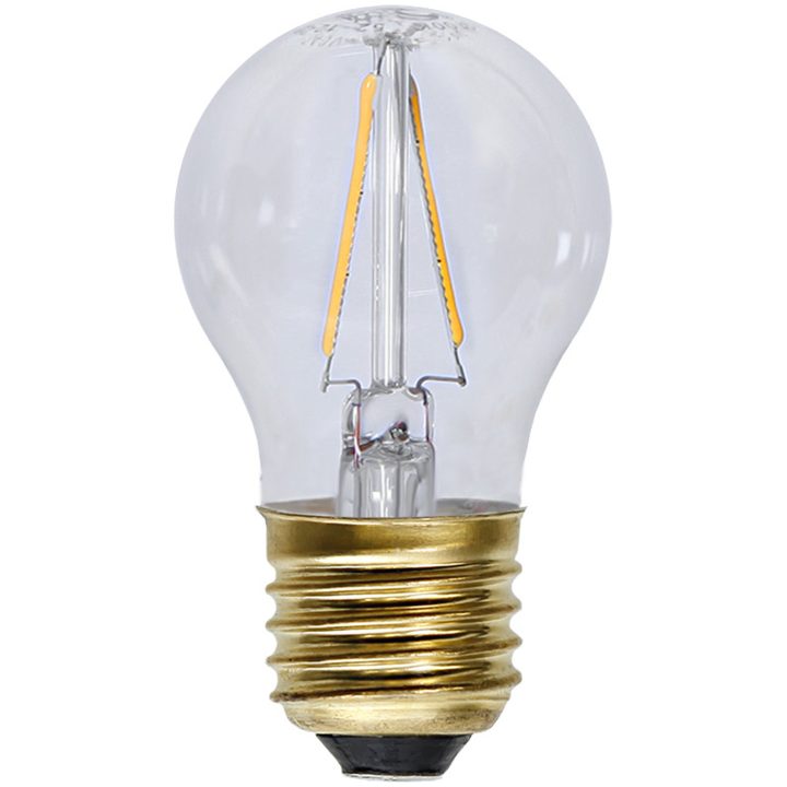 LED-lampa E27 G45 Soft Glow Transparent Star Trading – bild 6
