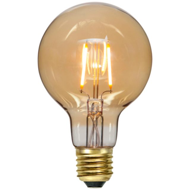 Star Trading LED-lampa E27 G80 Plain Amber