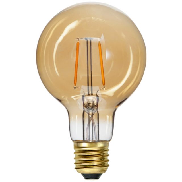 Star Trading LED-lampa E27 G80 Plain Amber