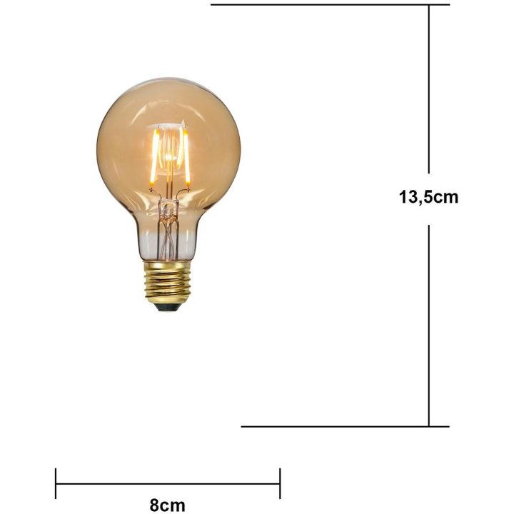 LED-lampa E27 G80 Plain Amber Star Trading – bild 4