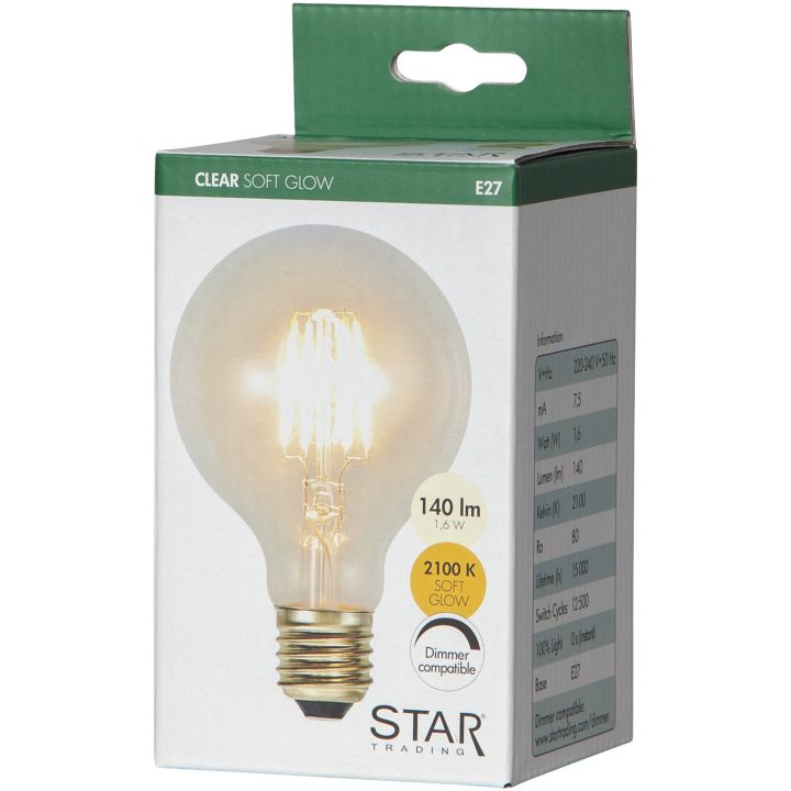 LED-lampa E27 G80 Soft Glow Star Trading – bild 9