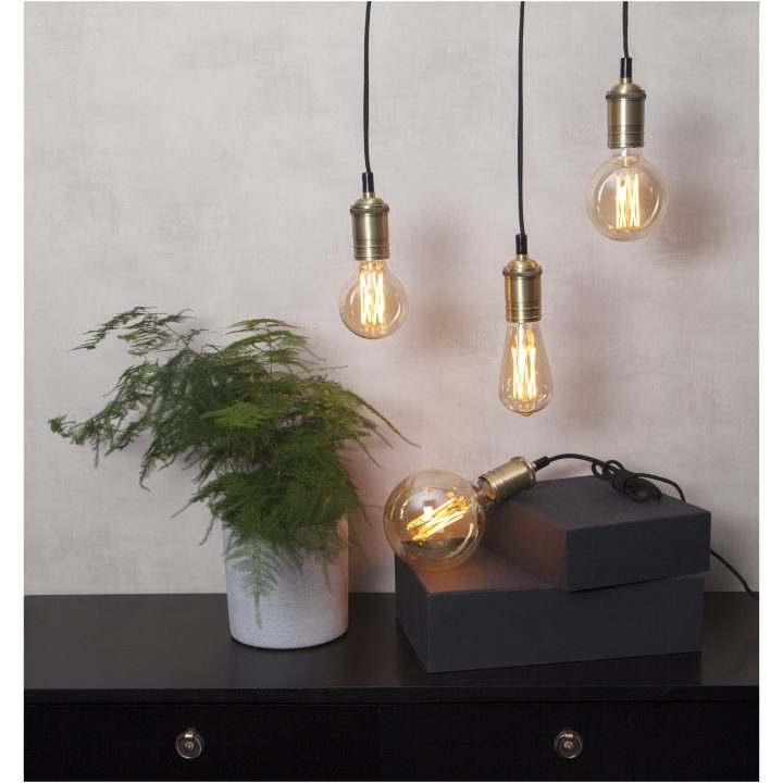 LED-lampa E27 G80 Vintage Gold Amber Star Trading – bild 9