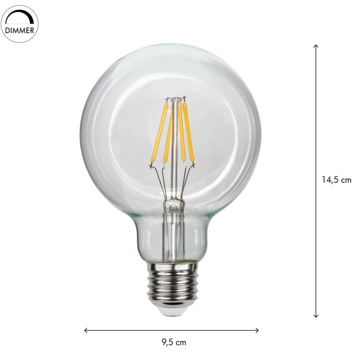 LED-lampa E27 G95 Clear Star Trading – bild 3