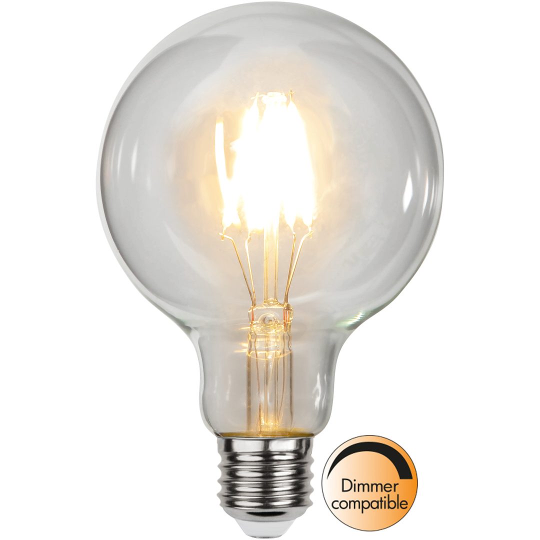 LED-lampa E27 G95 Clear Star Trading
