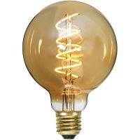 LED-lampa E27 G95 Decoled Spiral Amber STAR TRADING