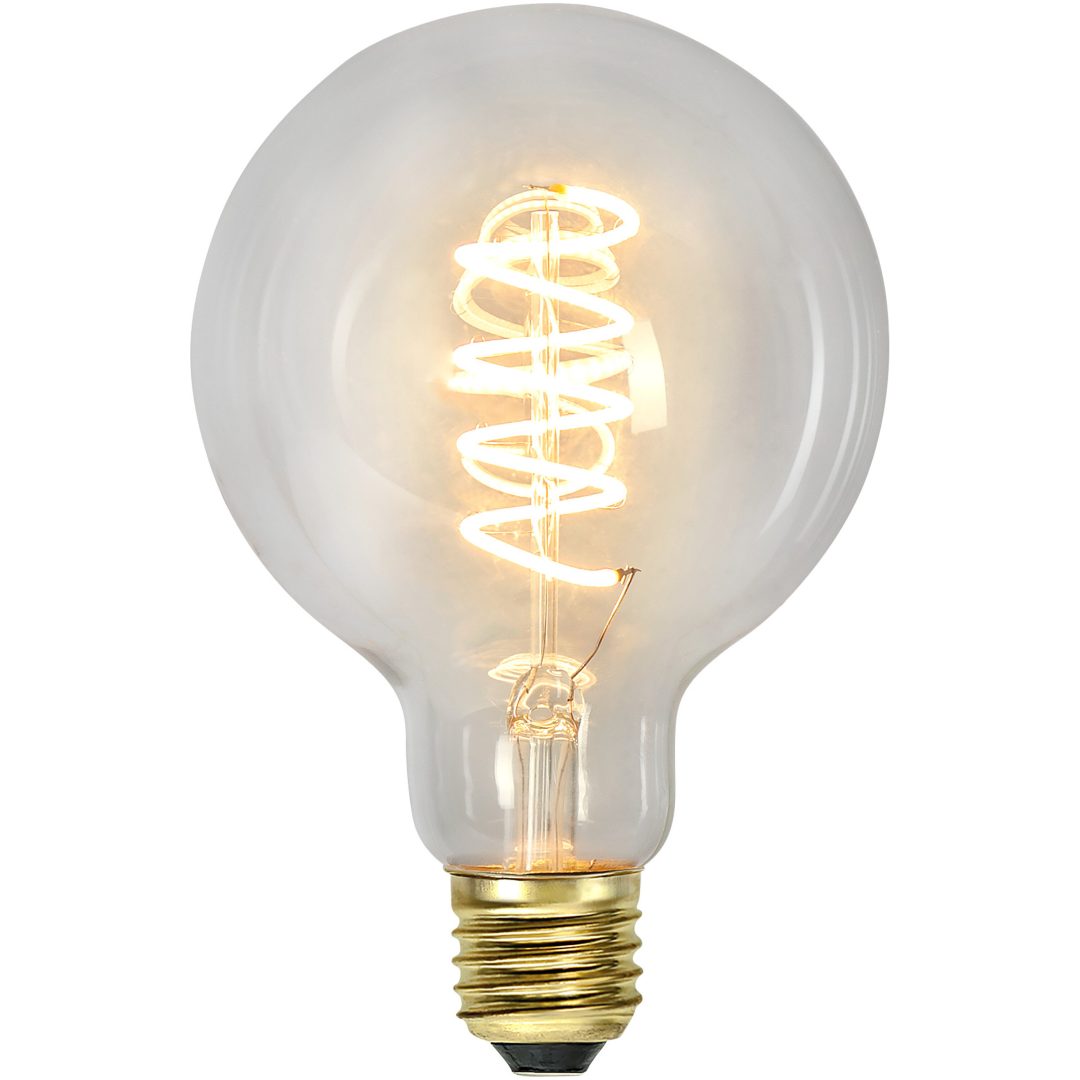 LED-lampa E27 G95 Decoled Spiral Clear 3-step memory Star Trading – bild 3