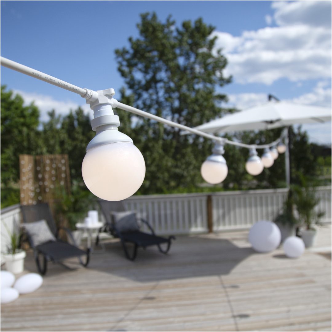 LED-lampa E27 G95 Outdoor Lighting Vit Star Trading – bild 7