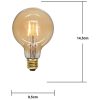 LED-lampa E27 G95 Plain Amber STAR TRADING – miniatyr 4