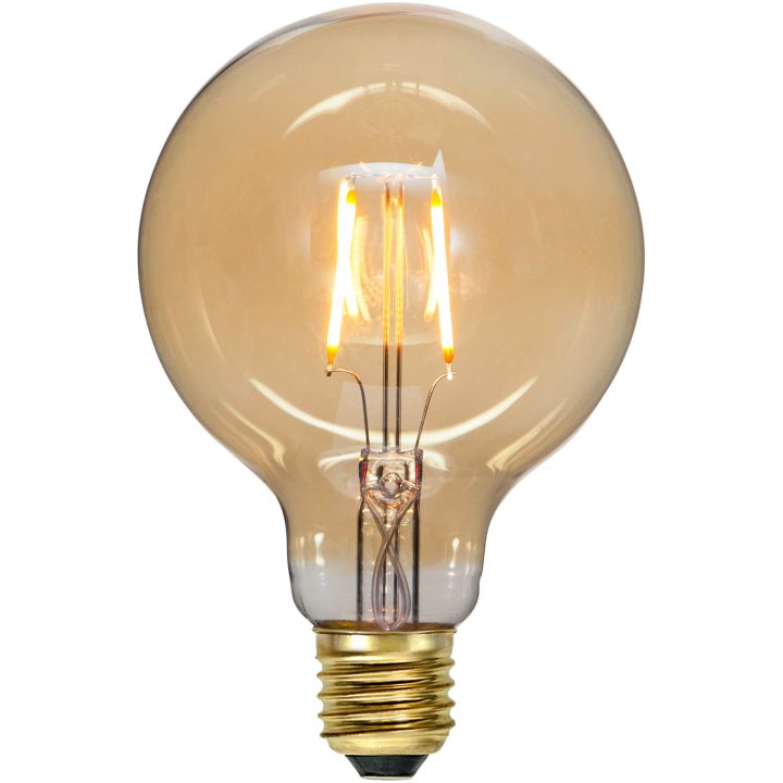 LED-lampa E27 G95 Plain Amber STAR TRADING – bild 7