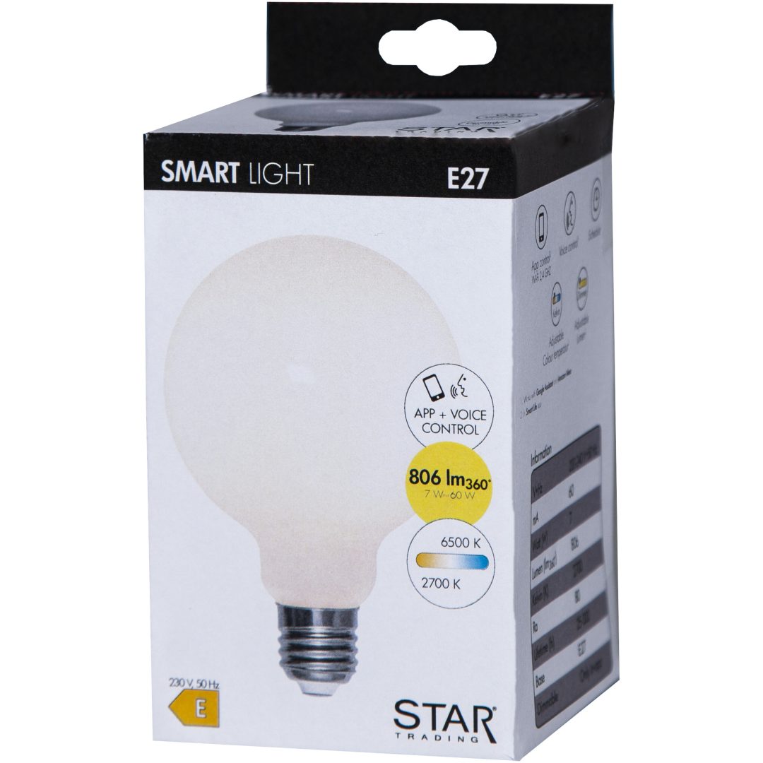 LED-lampa E27 G95 Smart Bulb Opal Star Trading – bild 14