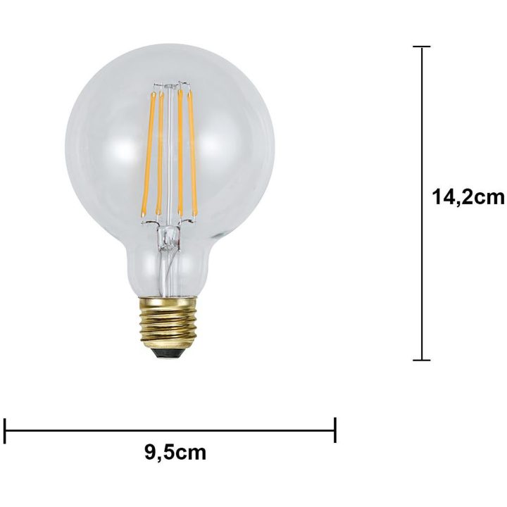 LED-lampa E27 G95 Soft Glow Star Trading – bild 3