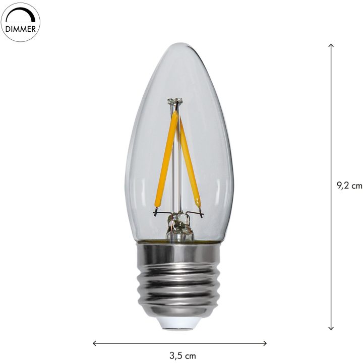 LED-lampa E27 Kron Clear Transparent Star Trading – bild 10
