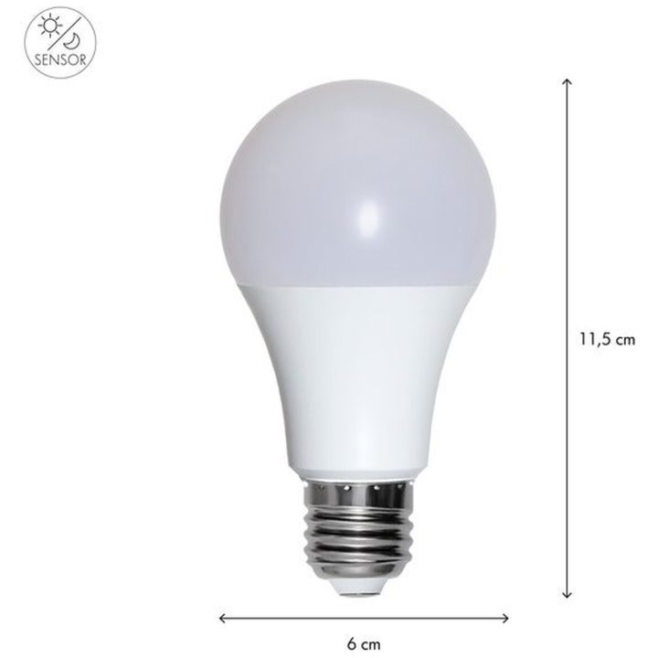 LED-lampa E27 Normal Sensor Opaque Vit Star Trading – bild 4