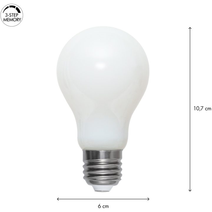 LED-lampa E27 Opaque Fil RA90 3-step Memo Opal Star Trading – bild 6