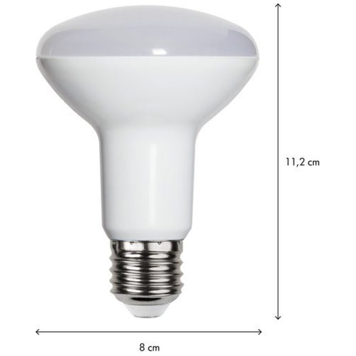 LED-lampa E27 R80 Reflector opaque Vit Star Trading – bild 2