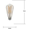LED-lampa E27 ST64 Decoled Grace Clear Star Trading – miniatyr 2