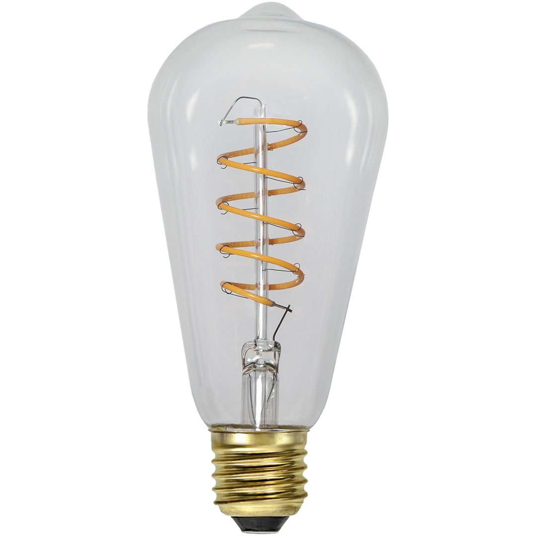 LED-lampa E27 ST64 Decoled Spiral Clear 3-step memory Star Trading – bild 3