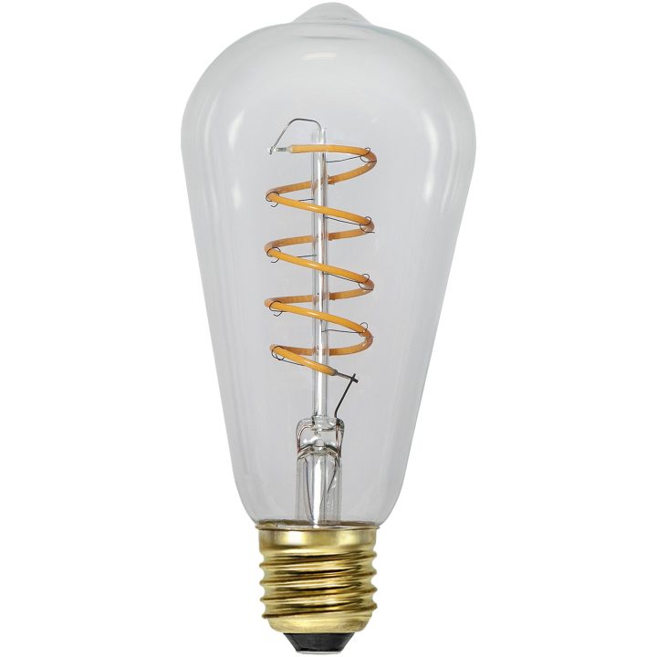 LED-lampa E27 ST64 Decoled Spiral Clear 3-step memory Star Trading – bild 3