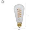 LED-lampa E27 ST64 Decoled Spiral Clear 3-step memory Star Trading – miniatyr 2