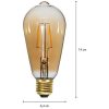 LED-lampa E27 ST64 Plain Amber Star Trading – miniatyr 6