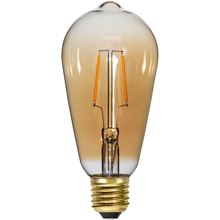 LED-lampa E27 ST64 Plain Amber Star Trading – bild 4