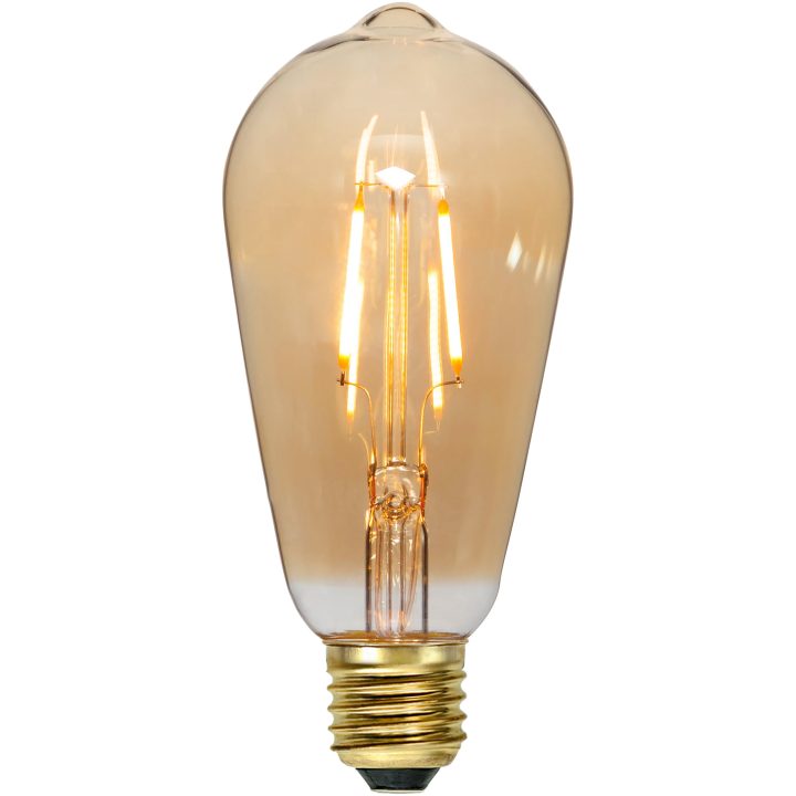 LED-lampa E27 ST64 Plain Amber Star Trading – bild 2