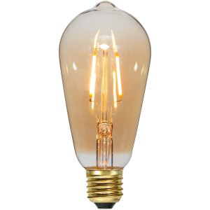 LED-lampa E27 ST64 Plain Amber Star Trading