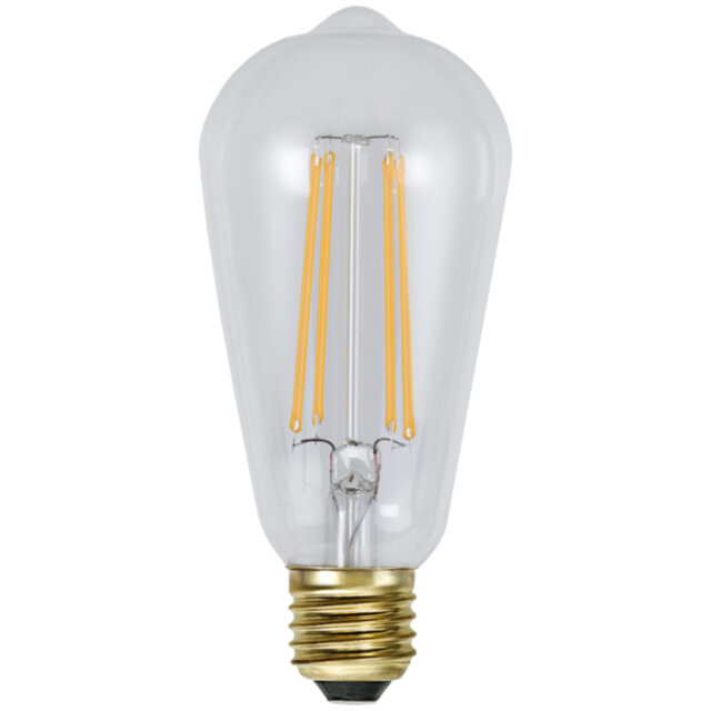 Star Trading LED-lampa E27 ST64 Soft Glow Transparent