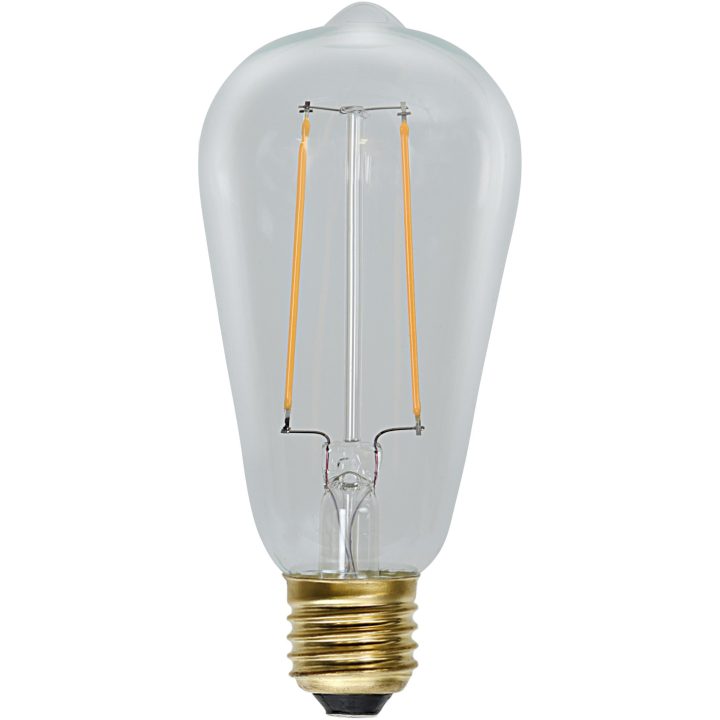 LED-lampa E27 ST64 Soft Glow Transparent Star Trading – bild 9
