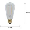 LED-lampa E27 ST64 Soft Glow Transparent Star Trading – miniatyr 4
