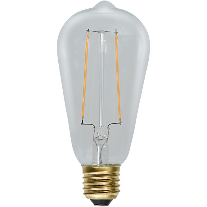 LED-lampa E27 ST64 Soft Glow Transparent Star Trading – bild 2