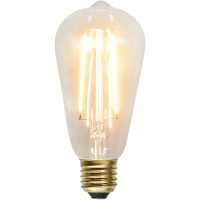 LED-lampa E27 ST64 Soft Glow Transparent Star Trading