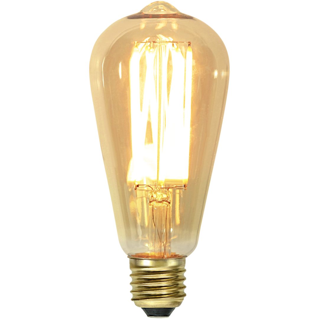 LED-lampa E27 ST64 Vintage Gold Amber Star Trading – bild 14