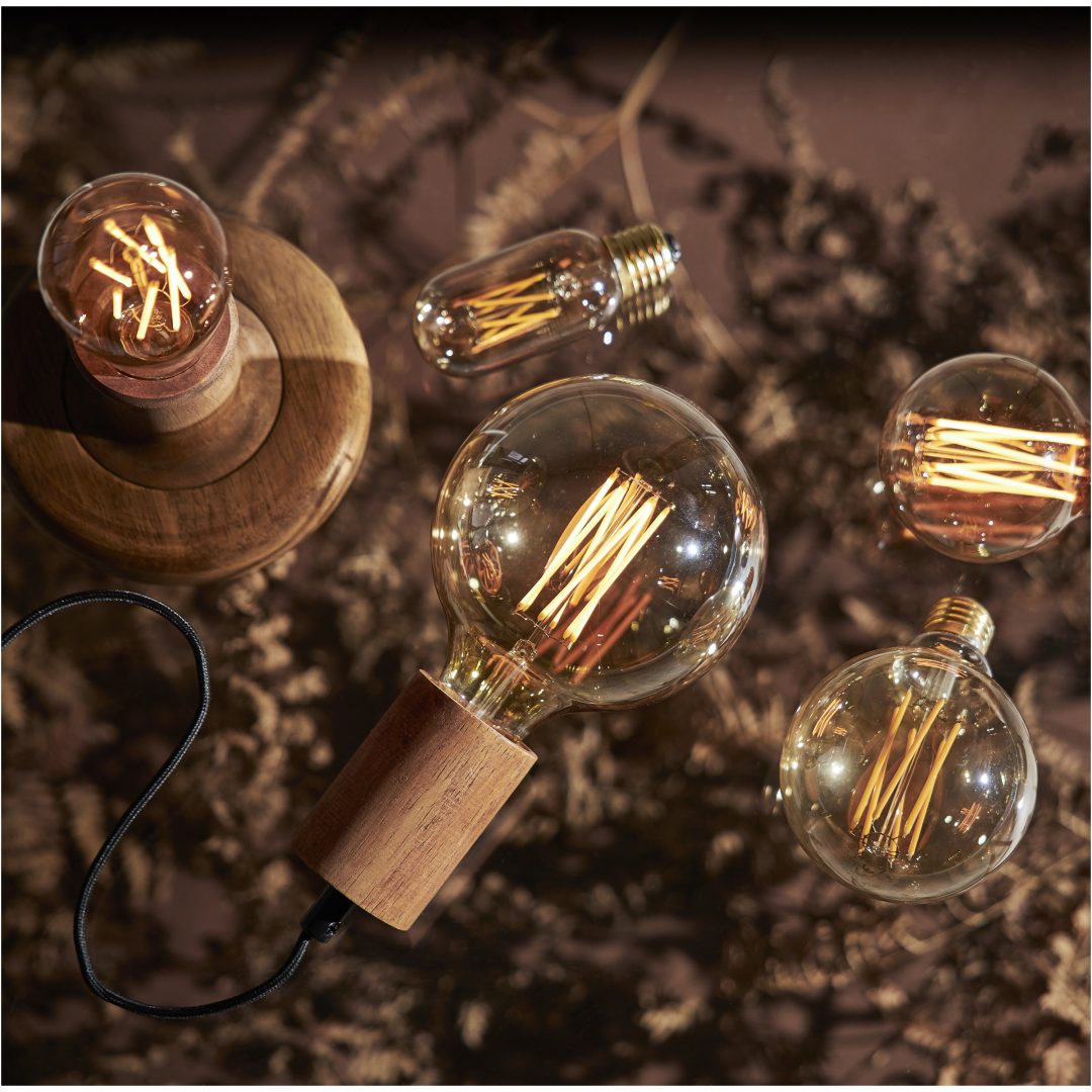 LED-lampa E27 ST64 Vintage Gold Amber Star Trading – bild 8