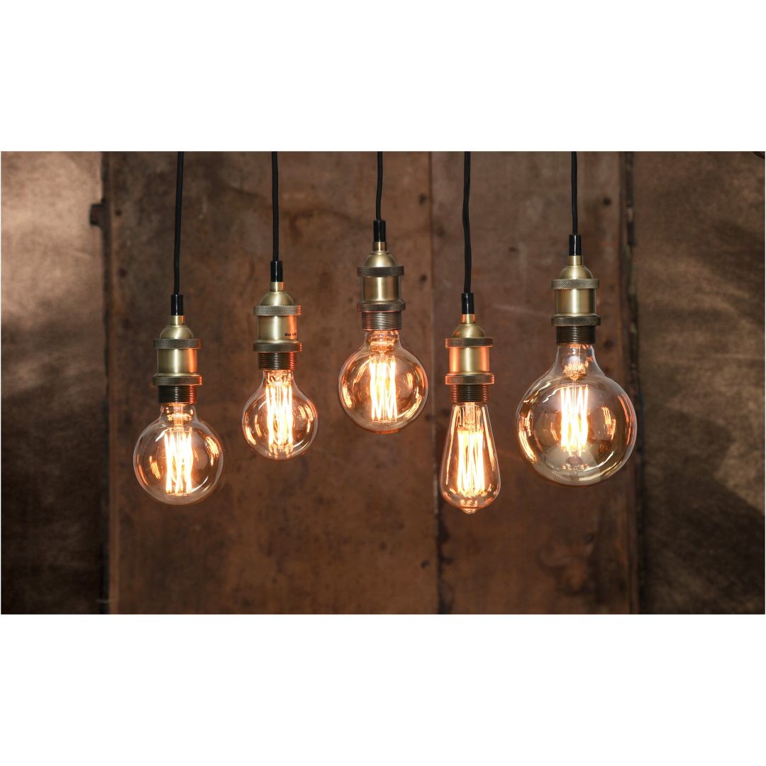 LED-lampa E27 ST64 Vintage Gold Amber Star Trading – bild 5