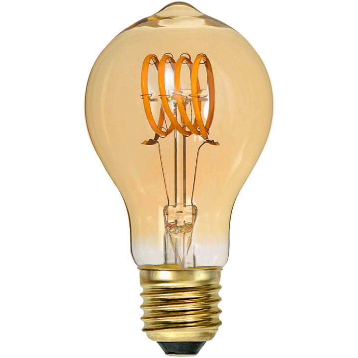 LED-lampa E27 TA60 Decoled Spiral Amber Star Trading – bild 5