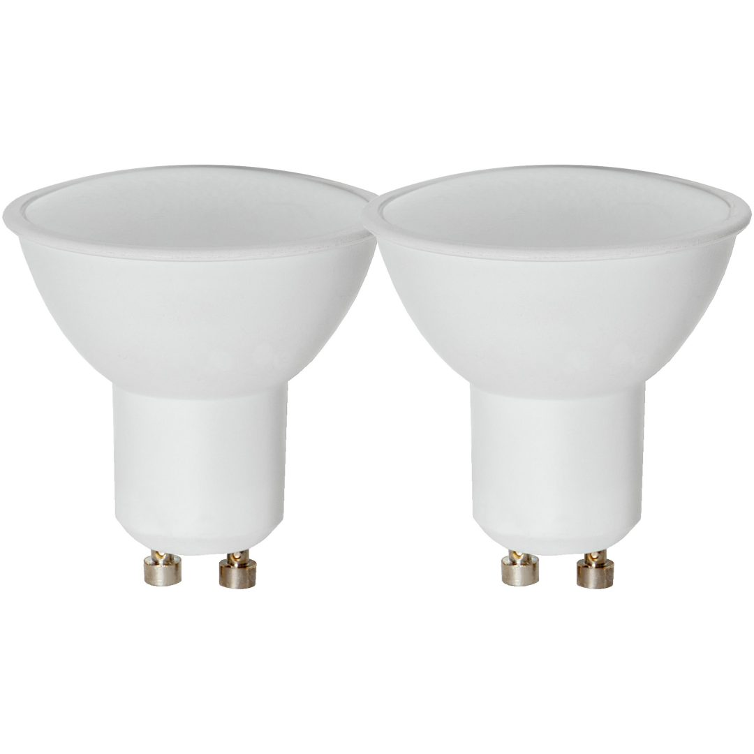 LED-lampa GU10 2-p Spotlight Basic Vit Star Trading