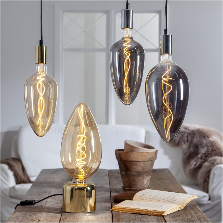 LED-lampa Industrial Vintage E27 Svart Star Trading – bild 2